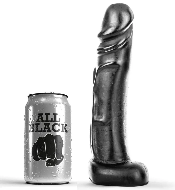 Gode 22 CM All Black gode réaliste