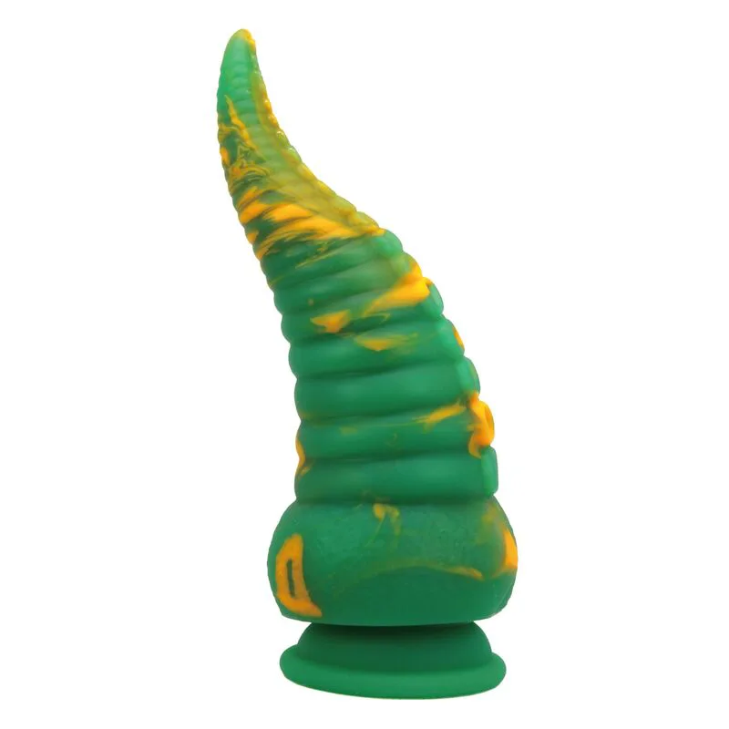 Abyssal Colossus Bicolor Fantasy Gode en Silicone 22,5 cm