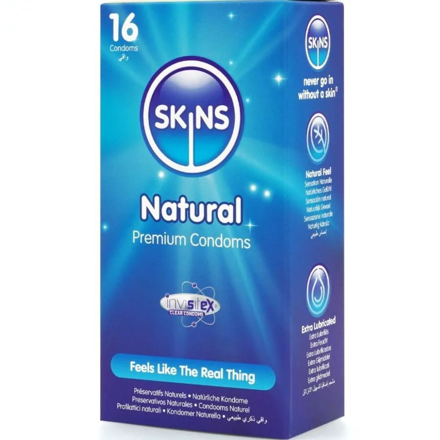 Pack de 16 Préservatifs Naturels Premium Skins