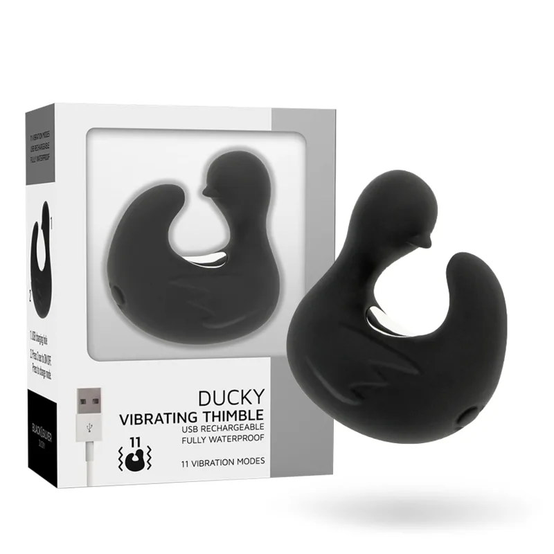 Vibromasseur Dé à Canard Rechargeable en Silicone Stimulant Duckymania