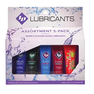Assortiment de 5 Tubes de Lubrifiant 12 ml Id Juicy Lube