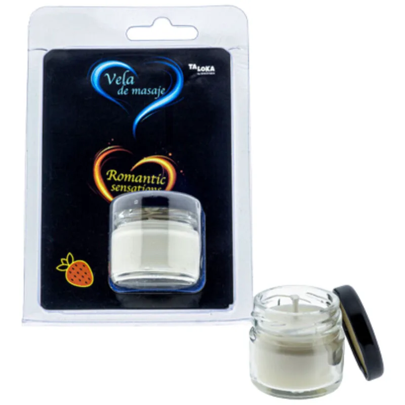 Bougie de Massage Fraise Taloka