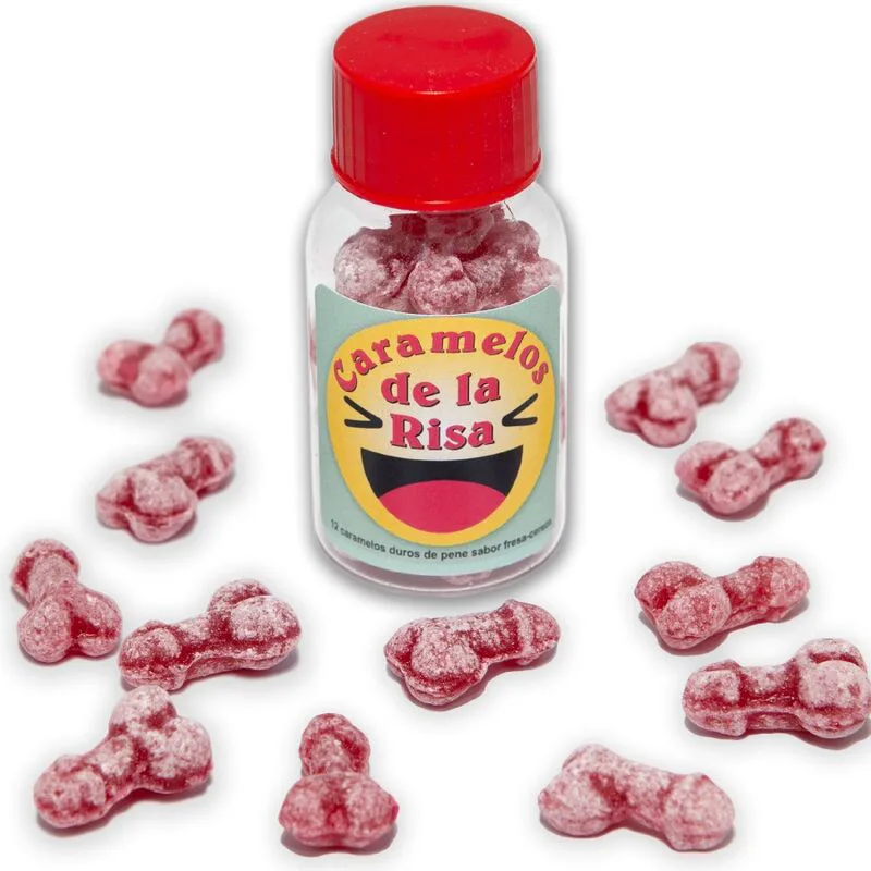 12 Bonbons Rire en Forme de Pénis Fraise/cerise Diablo Picante jeu coquin