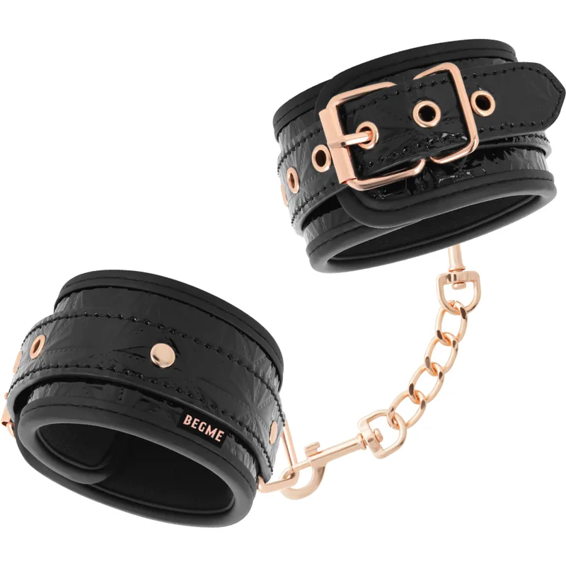 Black Edition Premium Menottes pour Chevilles Begme noir menottes