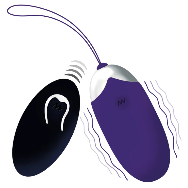 Oeuf Vibrant Flippy II avec Télécommande Violet Intense
