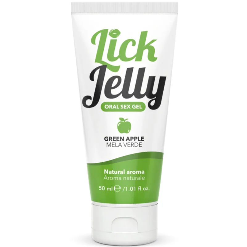 Lubrifiant Lick Jelly Pomme Verte 50 ML Intimateline vert lubrifiant comestible