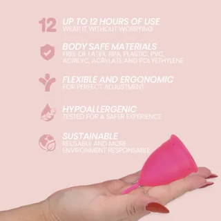 Coupe Menstruelle en Silicone Médicale - Taille L Intimichic
