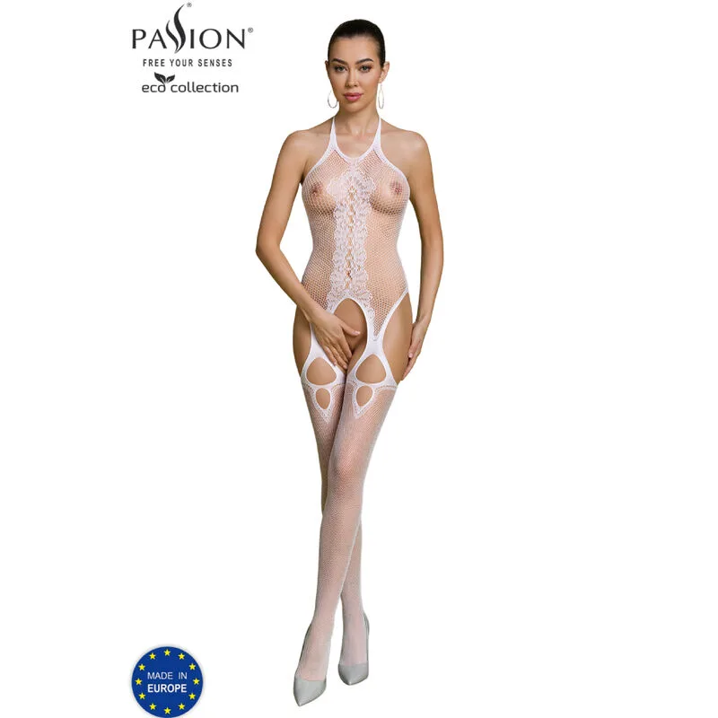 Bodystocking Eco bs013 rouge Passion - avec sa base