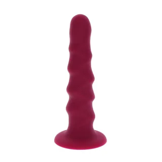 Gode Côtelé 12 cm Rouge Get Real