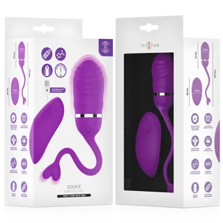 Boîte de l'œuf vibrant Intense Sookie violet, face et intérieur