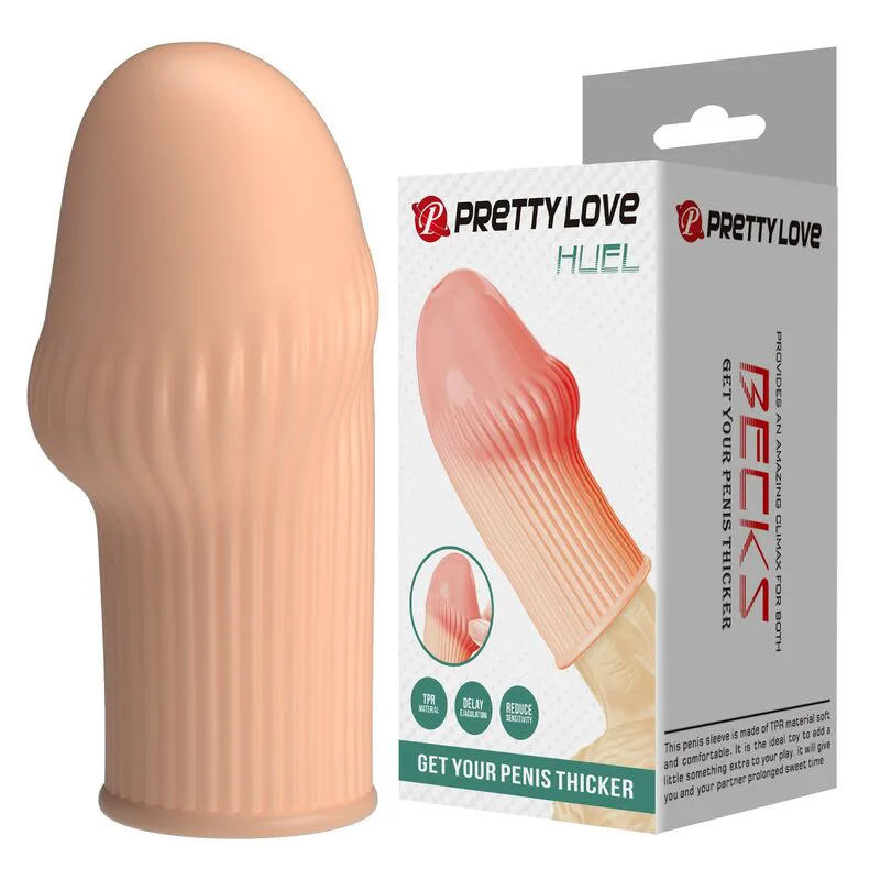 Gaine à pénis Manchon Pénis Huel pour un Pénis Plus Épaisse Couleur Pretty Love