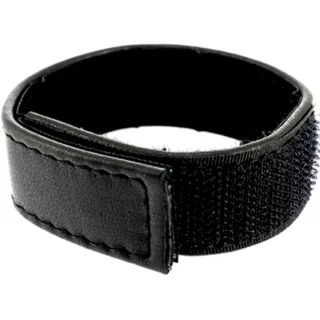 Sangle en Cuir Réglable avec Velcro pour Pénis Noir Leather Body noir body résille