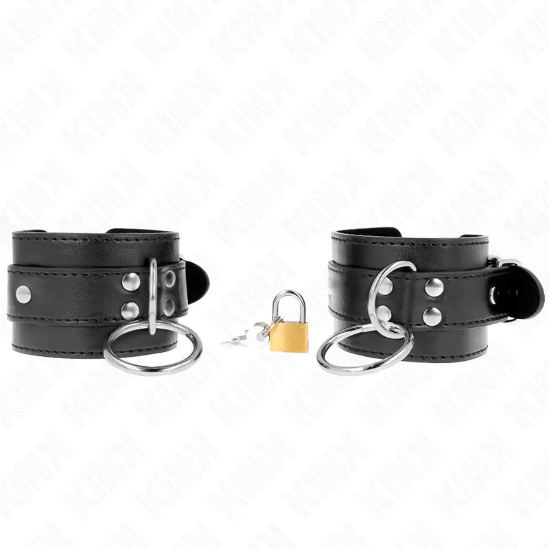 Menottes Verrouillés par Joint Torique Noir Kink