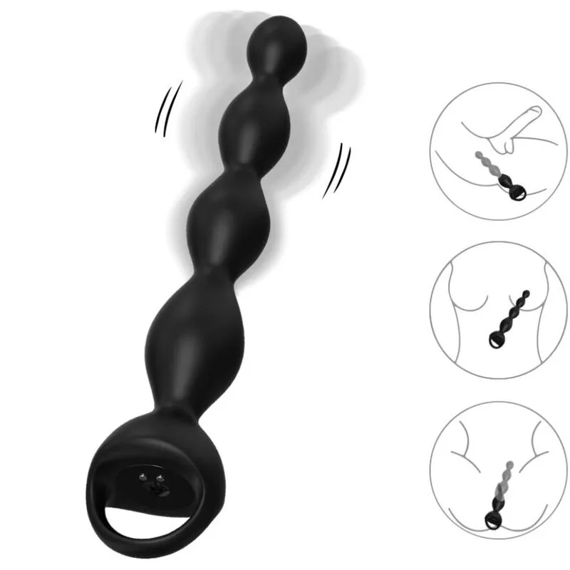 Plug Anal Vibromasseur Doigt Noir Armony