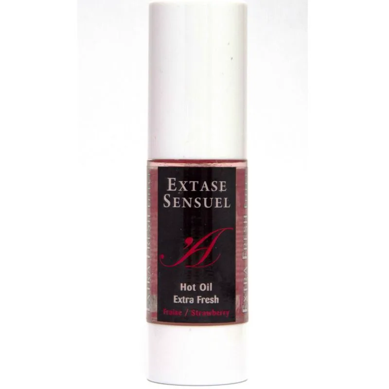 Huile de Massage Effet Fraise Extra Fraîche 30 ml Extase Sensual