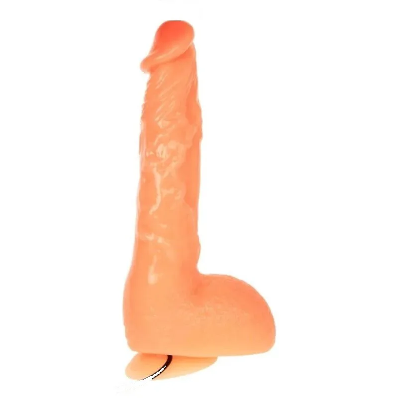 Gode Vibration du Pénis avec Sensation Réaliste de Baile sur fond blanc