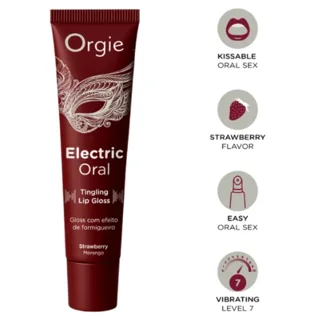 Gloss à Lèvres Électrique à Énergie Orale 15 ML Orgie lubrifiant comestible