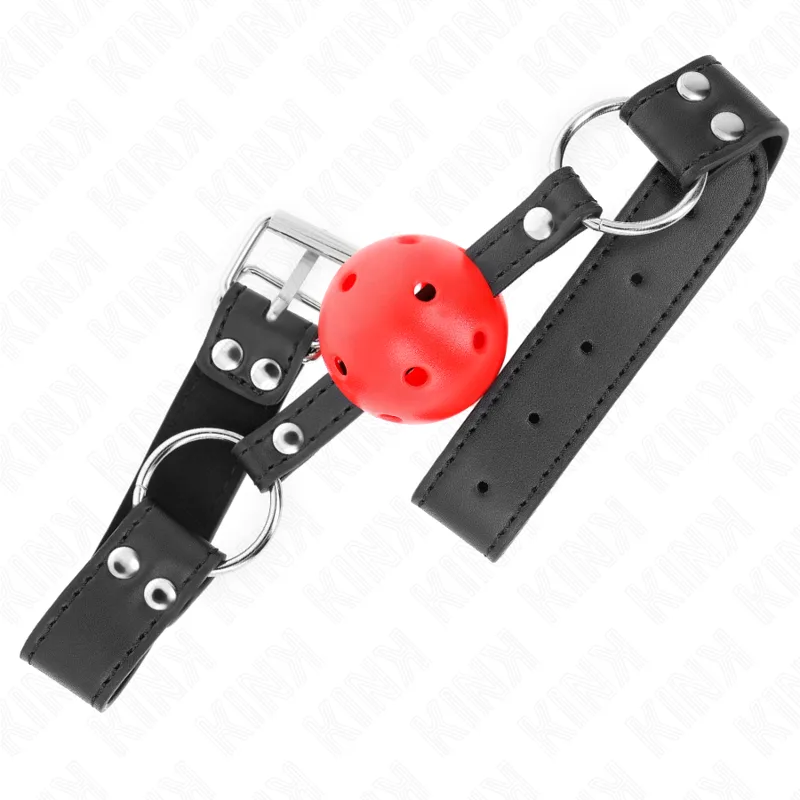 Bâton Respirant 4 CM avec Double Rivet Cuir 62,5 X 2,5 CM Kink bâillon