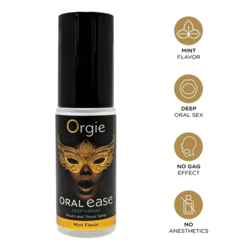 Spray Buccal et Gorge Mentholé 50 ML Orgie lubrifiant comestible
