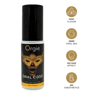 Spray Buccal et Gorge Mentholé 50 ML Orgie lubrifiant comestible