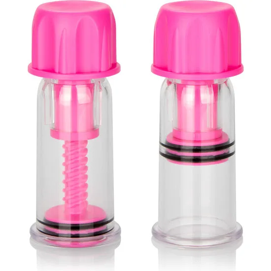 Stimulateur clitoridien Ventouse à Tétine Rose à Tourner Vide Calexotics