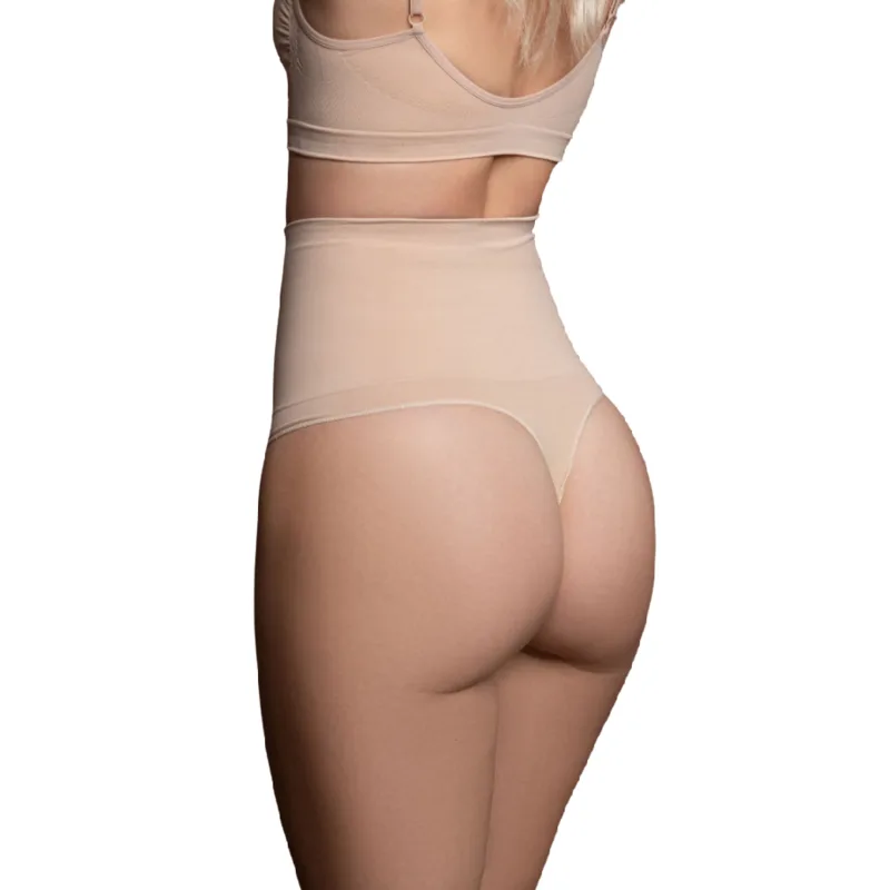 Bra - Faonneur sans Points Style String Beige Taille XXL Bye beige ensemble lingerie