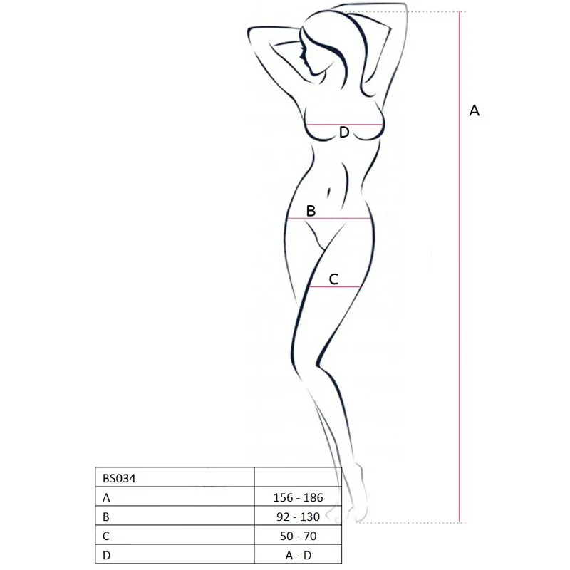 Femme BS034 Bodystocking Rouge Taille Unique Passion rouge body résille