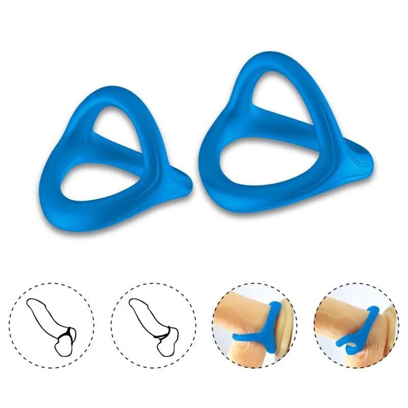 Bague Double Silicone Tresor Bleu Armony