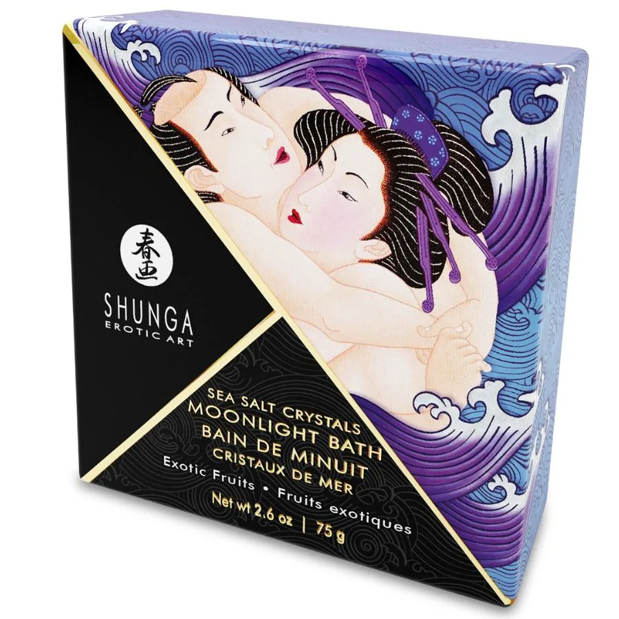 Sels de Bain a Goût Violet Exotique 75 Gr Shunga violet bien etre