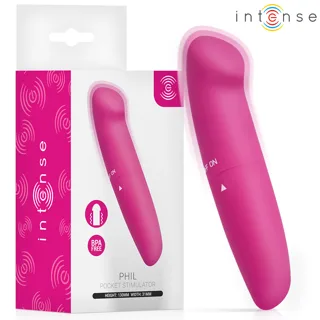 Phil Vibromasseur Point G Rose 13 CM Intense rose mini vibromasseur