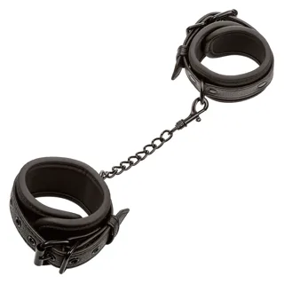 Nocturnal Poignets en Cuir Réglables Noirs Calexotics menottes
