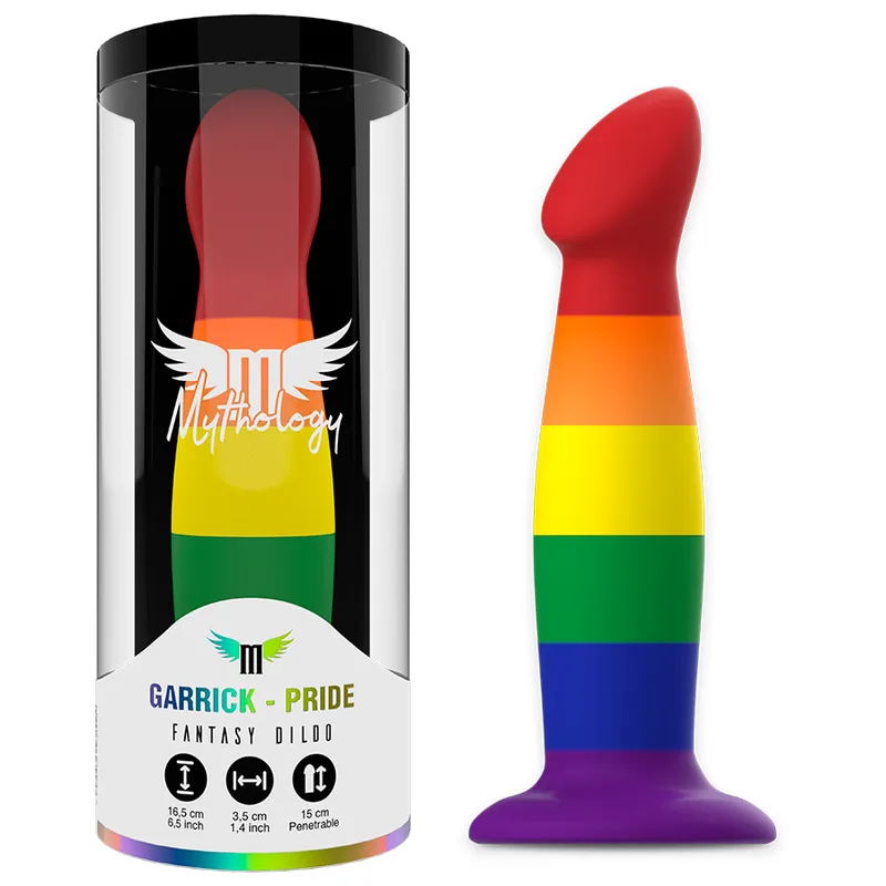 Gode silicone arc-en-ciel rechargeable avec télécommande, coloris Arc-en-ciel, autre vue 5