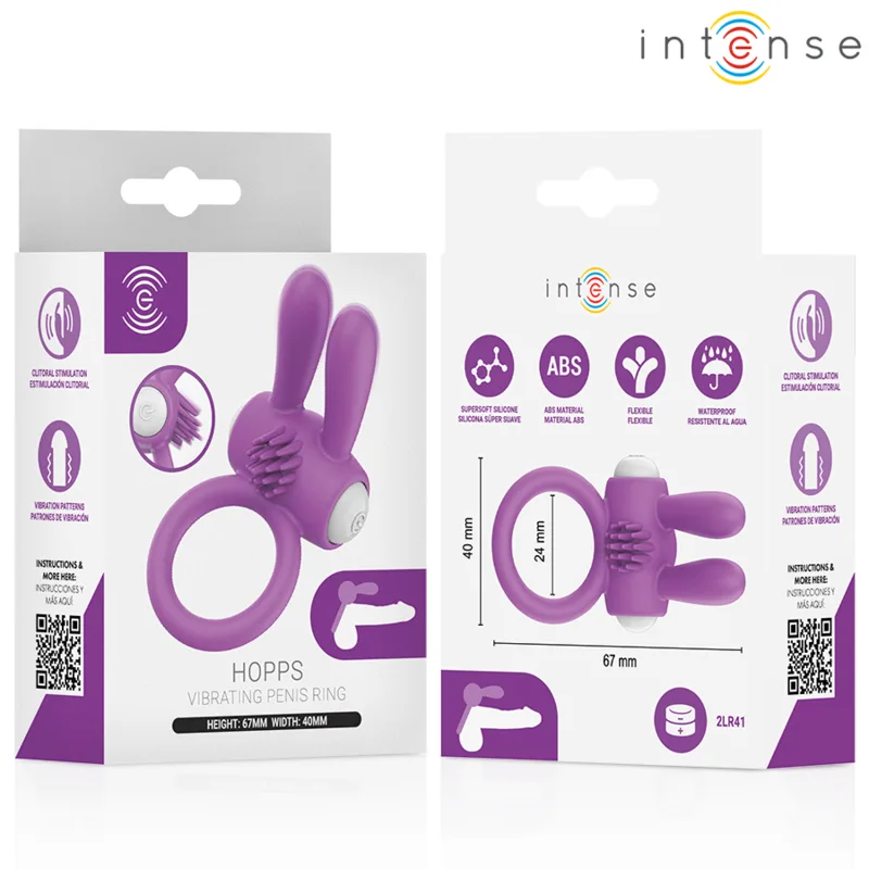 Anneau pénien Vibrant Hopps avec Stimulation Clitoriale Intense