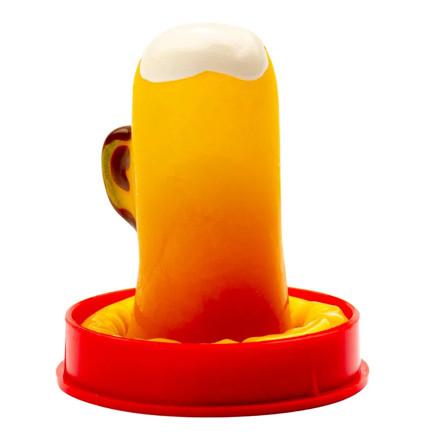 Préservatifs Fantaisie Peints à la Main Verre de Bière Condomerie