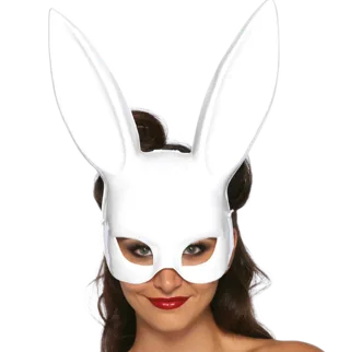 Vibromasseur Masquerade Masque de Lapin Blanc Leg Avenue