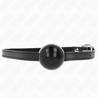 Balle Solide Simple Noire 4 CM Bag 65 X 1,5 CM Kink noir bâillon