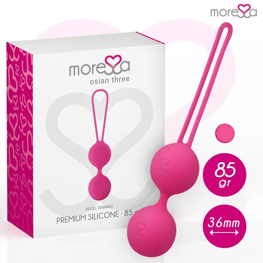 Boules de geisha Osian Trois Silicone Premium Rose Moressa