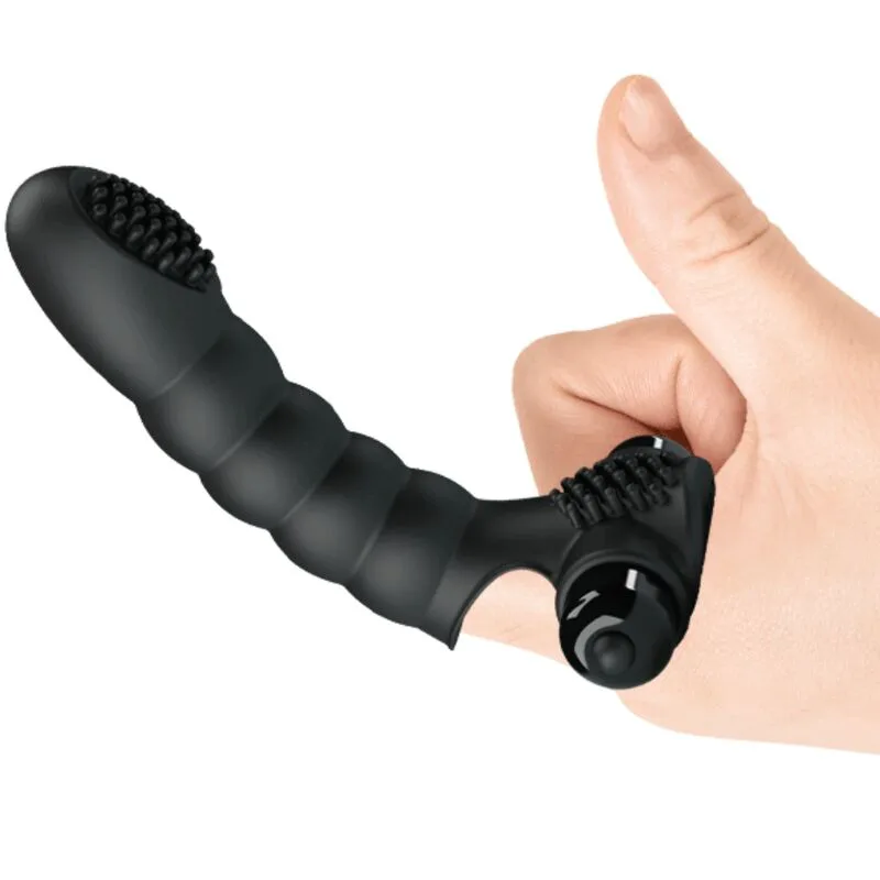 Vibromasseur Doigt Alexander 10 Vibrations Noir Pretty Love