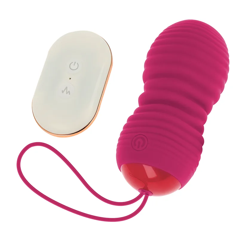 Détail de la surface de l'œuf vibrant Ohmama Ohmama, coloris rose