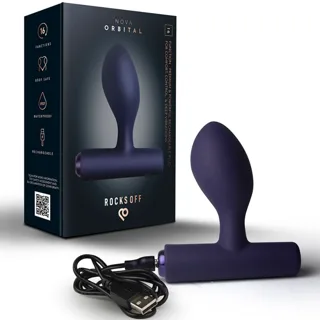 Off - Mini Baguette Rechargeable 16 Fonctions Rose Pivoine Rocks rose sextoy anal