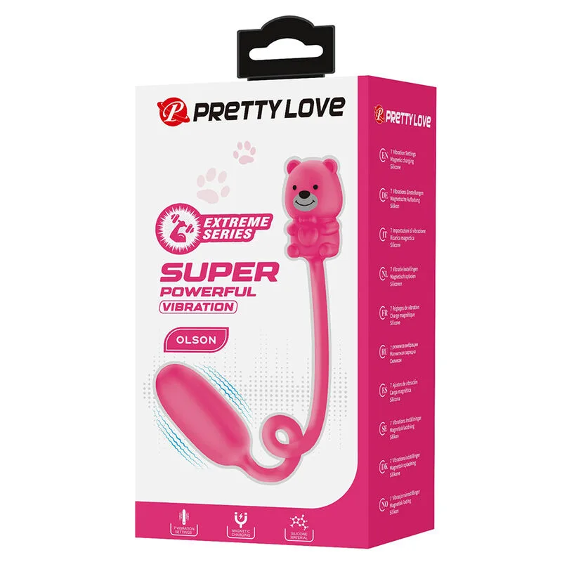 Oeuf vibrant Vibromasseur Balle Rechargeable Olson avec Télécommande