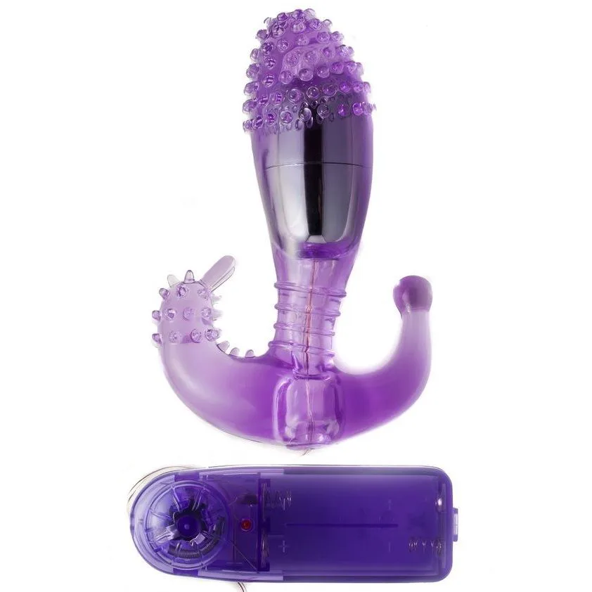Stimulateur Vaginal et Anal Lilas avec Vibration Baile lilas sextoy anal