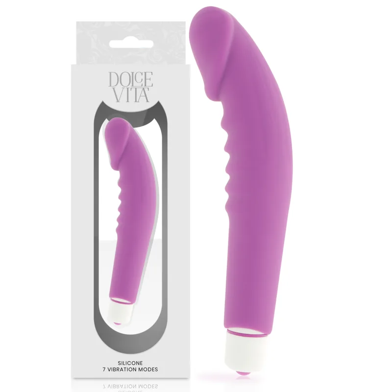 Vibromasseur Réaliste Pleasure Violet Silicone Dolce Vita