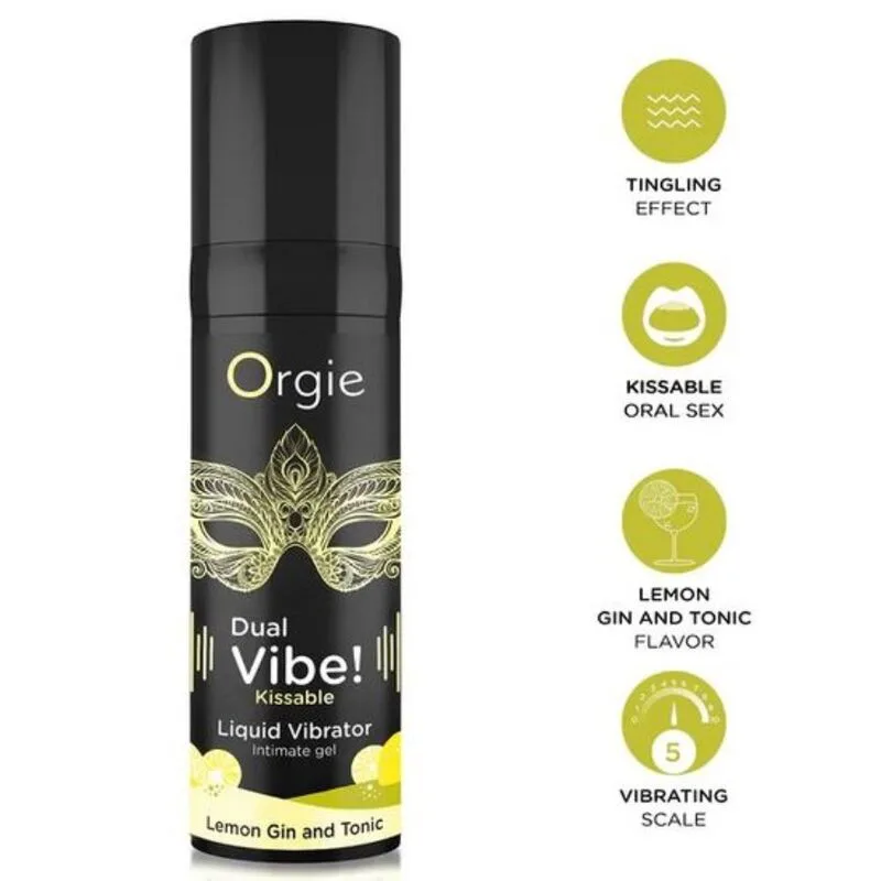 Double Vibration! Vibromasseur Liquide à Embrasser au Gin Orgie aphrodisiaque femme