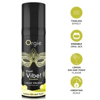 Double Vibration! Vibromasseur Liquide à Embrasser au Gin Orgie aphrodisiaque femme