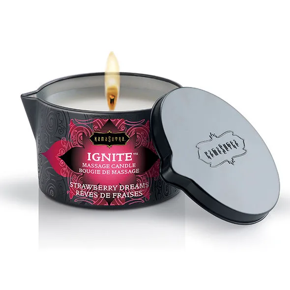 Bougie de Massage Fraise Rêves 170 g Kamasutra