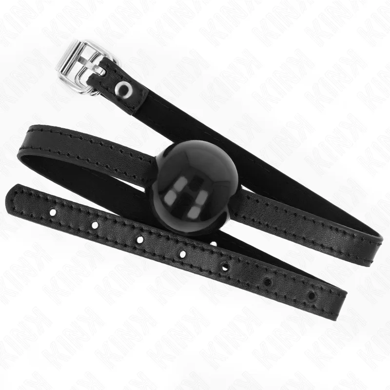Balle Solide Simple Noire 4 CM Bag 65 X 1,5 CM Kink noir bâillon