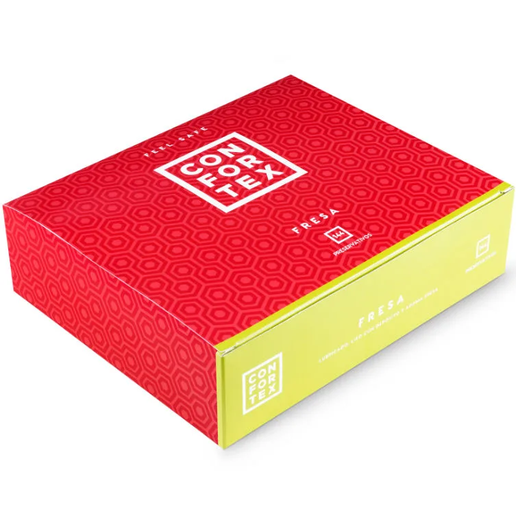 Préservatifs Fraise 144 Unités Confortex