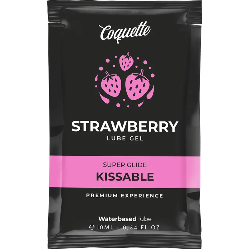 Lubrifiant Kissable Base Deau de Fraise Poche 10 ml