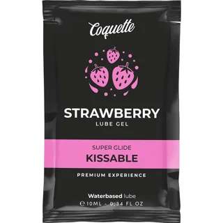 Lubrifiant Kissable Base Deau de Fraise Poche 10 ml